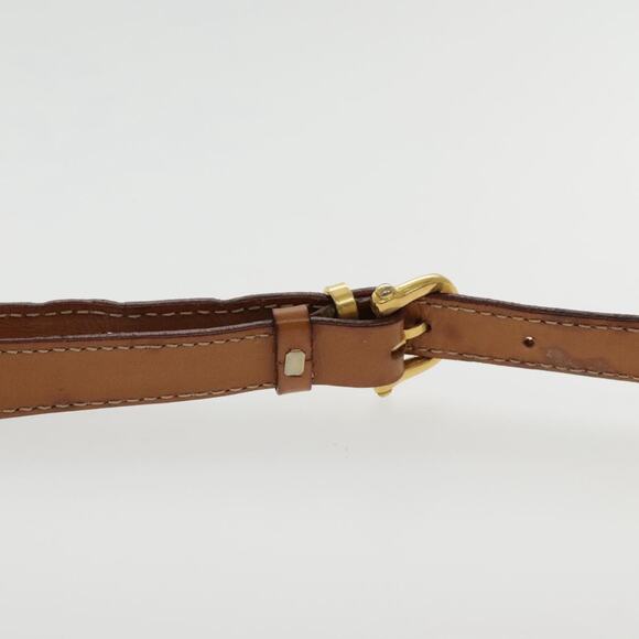 CELINE Macadam Canvas Shoulder Bag Pvc Leather Brown Gold - Picture 14 of 16